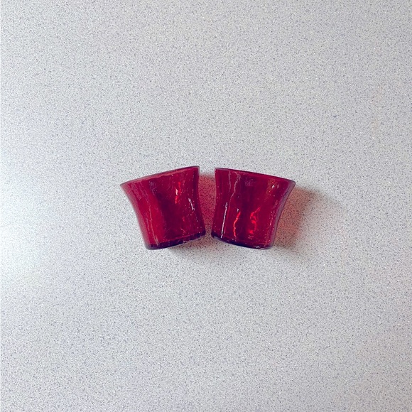 Two candle holders w/ pine cone - Picture 6 of 6